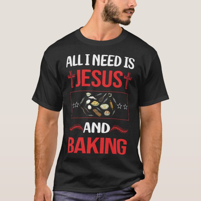Camiseta Funny Jesus Baking Assar Baker (Frente)