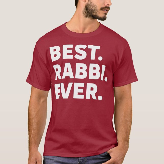 Camiseta Funny Jewish Rabbi  Best Rabbi Ever Gift For (Frente)