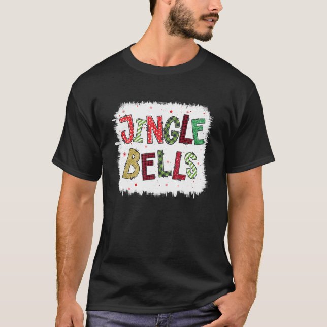 Camiseta Funny Jingle Belga Família de Natal Pajama Bleach (Frente)