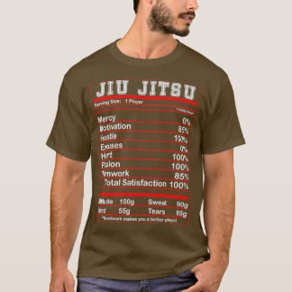 Camiseta Funny Jiu Jitsu Fatos Nutricionais Bjj Fighter Ess