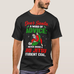 Camiseta Funny Jiu Jitsu Natal Bjj Papai Noel Jiujitsu