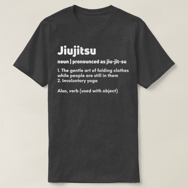 Camiseta Funny Jiujitsu Jiu jitsu Jiujitsu definição meani (Frente do Design)
