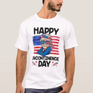 Camiseta Funny Joe Biden Feliz Dia da Incontinência Usa Ban