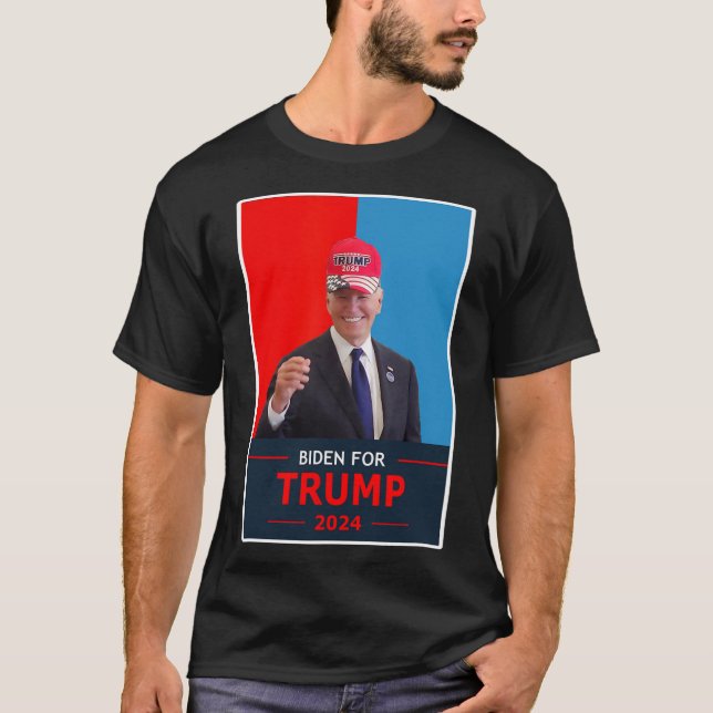 Camiseta Funny Joe Biden Para O Visto Eleitoral Trump 2024  (Frente)