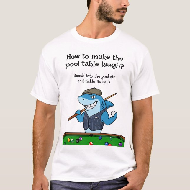 Camiseta Funny Joke Billiards Gear Pool Hall Tshirts (Frente)