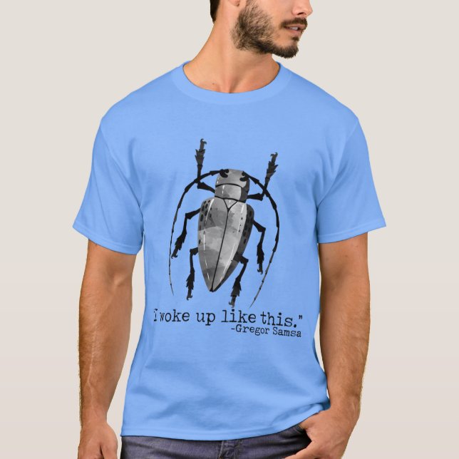 Camiseta Funny Kafka Metamorphosis Gregor Bug Woke Up Likeh (Frente)