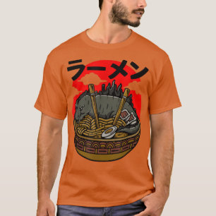 Camiseta Funny Kaiju Ramen Monster Noodle Cultura Japonesa