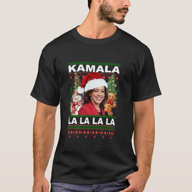 Camiseta Funny Kamala Harris 2024 Natal Comma La Men Wo (Frente)