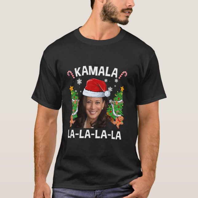 Camiseta Funny Kamala Harris 2024 Natal Comma La Men Wo (Frente)