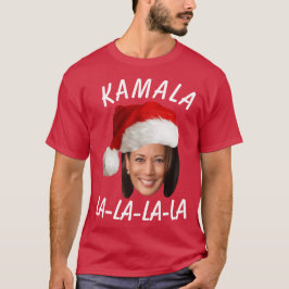 Camiseta Funny Kamala Harris Face Papai Noel Natal