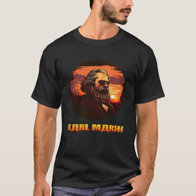 Camiseta Funny Karl Marx, Socialist, Communist (Frente)