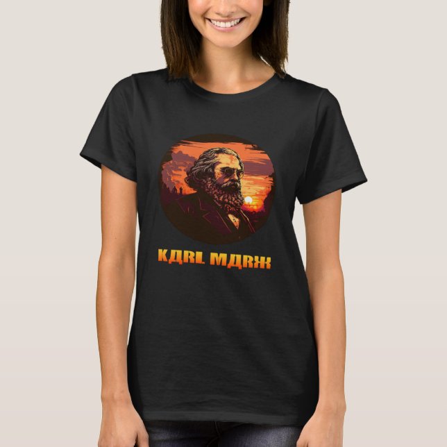Camiseta Funny Karl Marx, Socialist, Communist (Frente)