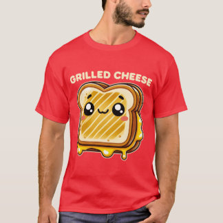 Camiseta Funny Kawaii Grilled Cheese Sandwich Cute Food vin