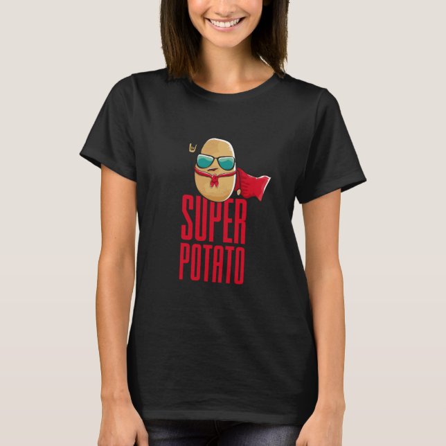 Camiseta Funny Kawaii Super Potatoes Anime Outfit Graphic D (Frente)