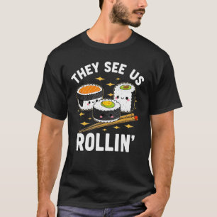 Camiseta Funny Kawaii Sushi Roll Comida Lover Humor para Su