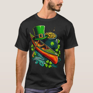 Camiseta Funny Kayak Dia de São Patrício Kayaking Kayaker M