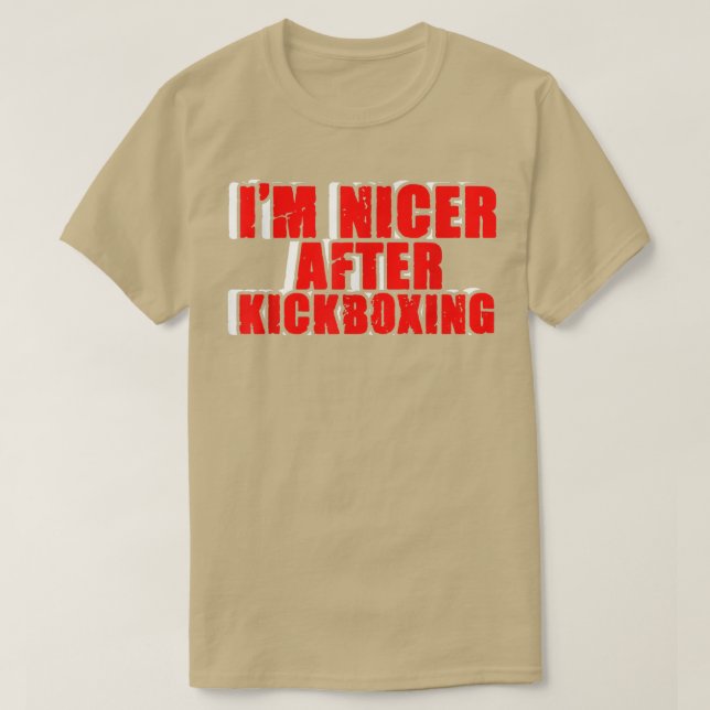 Camiseta Funny Kickboer Fighter Kickboing MMA Martial Arts  (Frente do Design)