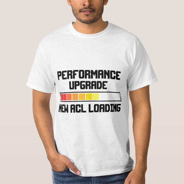 Camiseta Funny Knee Surgery Torn ACL Performance Upgrade AC (Frente)