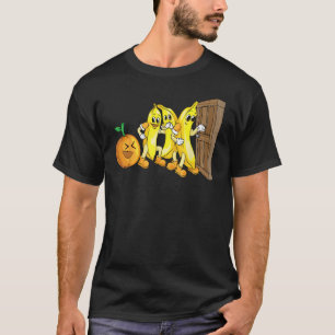 Camiseta Funny Knock 3 Bananas E Fruta Legal Laranja