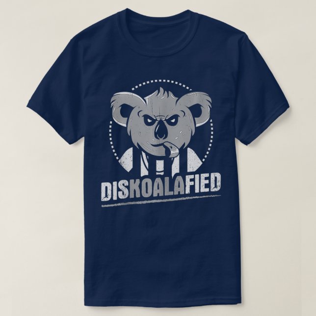 Camiseta Funny Koala Referee Design Diskoalafied Play on Wo (Frente do Design)