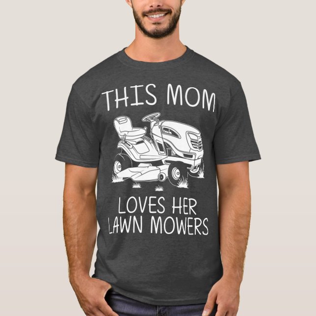 Camiseta Funny Lawn Mears Presente Mãe Mulheres Lawn Fazend (Frente)