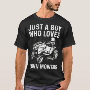 Camiseta Funny Lawn Mower For Boys Gardeni Landscapi