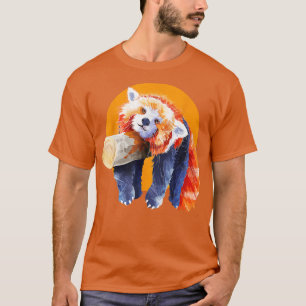 Camiseta Funny Lazy Red Panda Sleeping