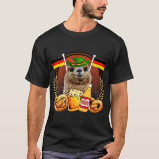 Camiseta Funny Lederhosen Alpaca Alemão Beer Drinkers Okaba