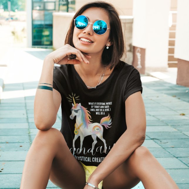 Camiseta Funny Legendário Criatura Mística Unicórnio (Criador carregado)