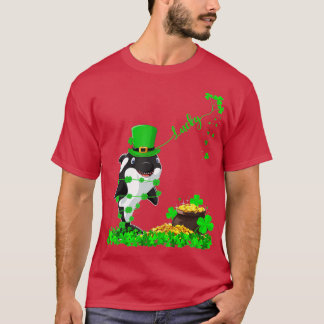 Camiseta Funny Leprechaun Hat Lucky Orca Fish Rua