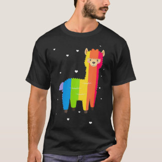 Camiseta Funny LGBT Flag Llama Gay LGBT