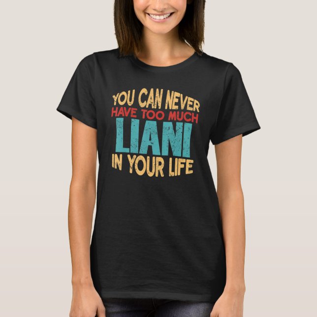 Camiseta Funny Liani Personalizou Tshirt Nome Piada It (Frente)