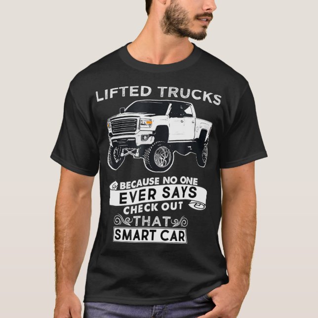 Camiseta Funny Lifted Truck Tshirt  (Frente)