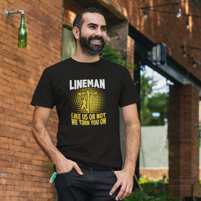 Camiseta Funny Lineman cita Cabo Eletrônico (Funny Lineman Quote Electrician Wire Cable T-Shirt)