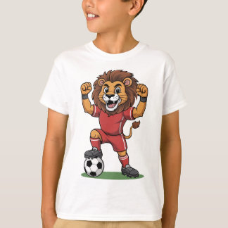 Camiseta funny lion play football