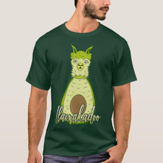Camiseta Funny Llama Animal Avocado Fruit Lover