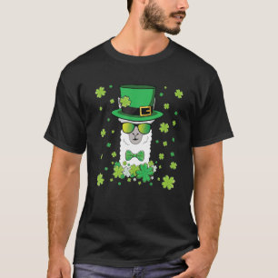 Camiseta Funny Llama Leprechaun Lucky Alpaca Kids Rua Patro