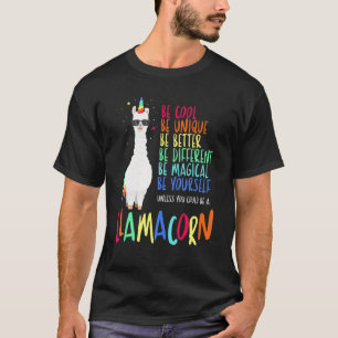Camiseta Funny Llamacorn Funny Cute Llama Unicorns Dabbing