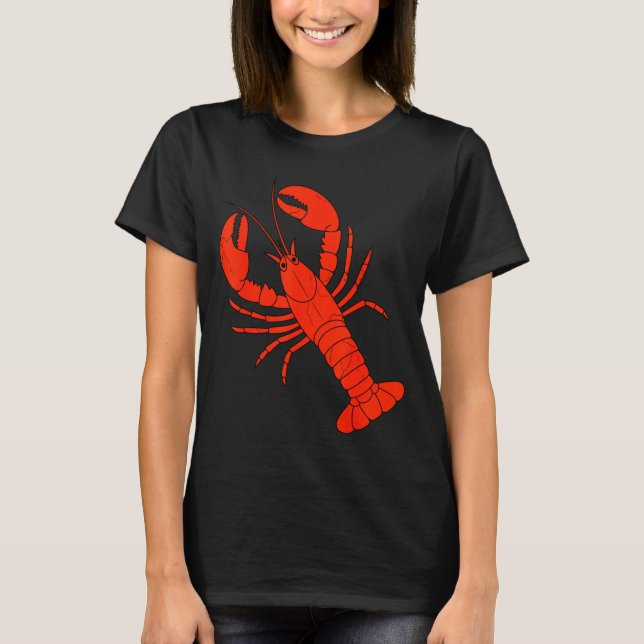 Camiseta Funny Lobster Design For Men Women Kids Animal Lob (Frente)