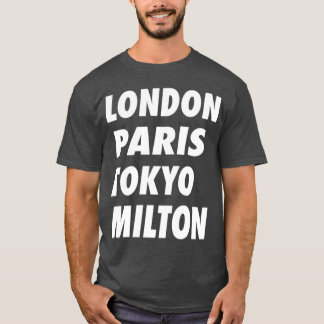 Camiseta Funny London Paris Tokyo Milton Design