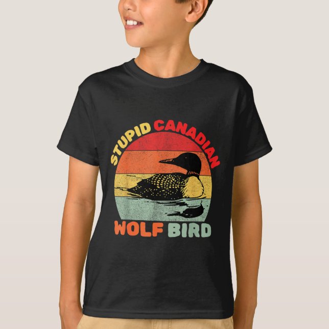 Camiseta Funny Loon Bird Humor Stud Canadian Wolf Bird  (Frente)