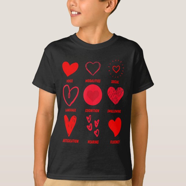 Camiseta Funny Lsp Speech Language Pathologist Valentines  (Frente)