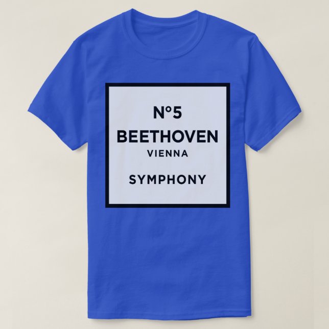 Camiseta Funny Ludwig van Beethoven Parody 5 Symphony Diver (Frente do Design)