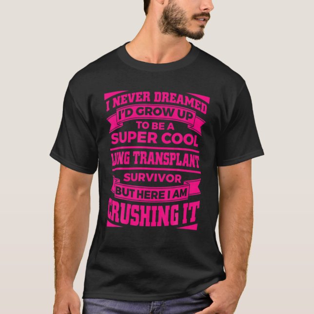 Camiseta Funny Lung Transplant Design For Men Women Organ T (Frente)