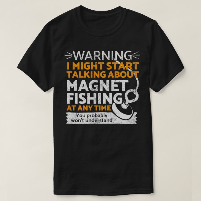 Camiseta Funny magnet fishing  (Frente do Design)
