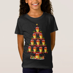 Camiseta Funny Mango Fruta Xmas Tree Lighting Mango Christm