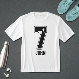 Camiseta Funny Matching Number 7 Couple Running Custom Name