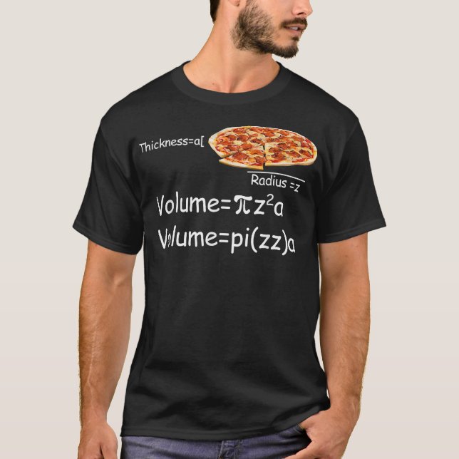 Camiseta Funny Math and Pizza equation Funny Math and Pizza (Frente)