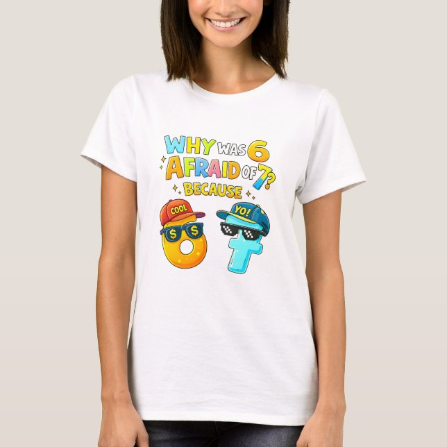 Camiseta Funny Maths Numbers Joke T Shirt for Kids (Frente)
