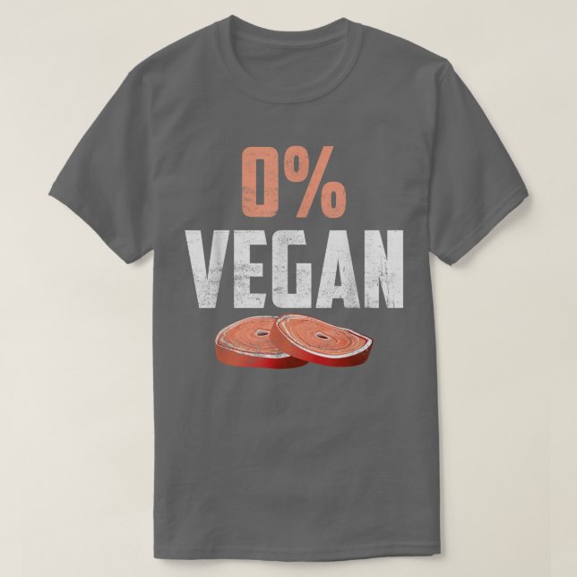 Camiseta Funny Meat Eater 0 Vegan BBQ  (Frente do Design)